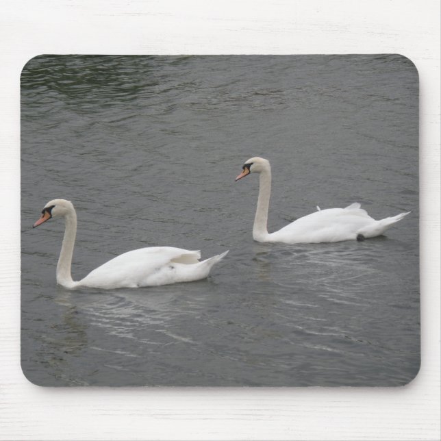 Tapis De Souris Cygnes sur la rivière Mousepad (Devant)