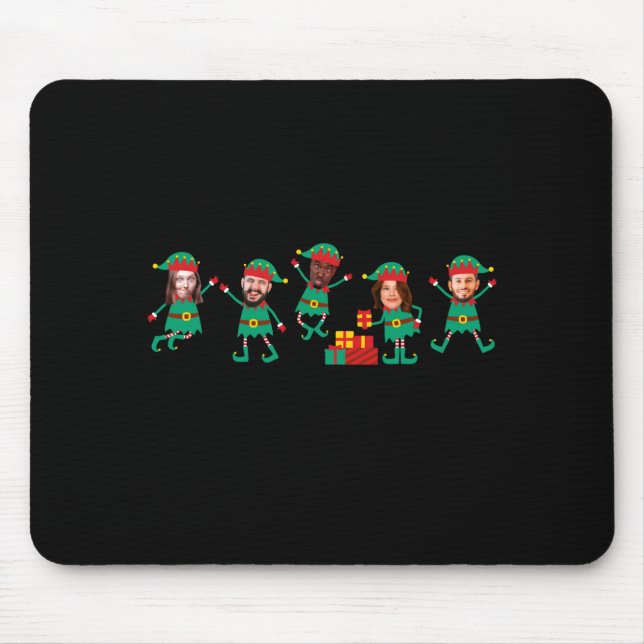 Tapis De Souris D Funny Face Photo Christmas Elf  (Devant)