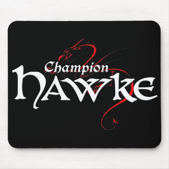 Tapis De Souris DA2 - Champion HAWKE - mousepad (foncé) (Devant)