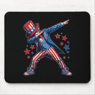 Tapis De Souris Dabbing Boy 4 juillet Drapeau américain Boys Kid