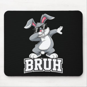 Tapis De Souris Dabbing Bunny Jour de Pâques Dab Bruh Bunny Ados g