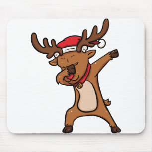 Tapis De Souris Dabbing dab rendeder rudolph Noël père Noël