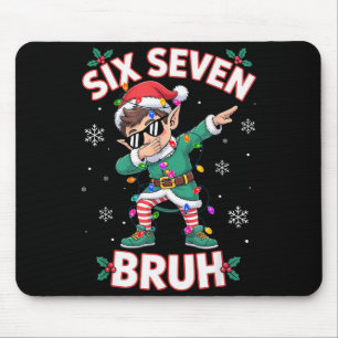 Tapis De Souris Dabbing Elf Six Seven Bruh Noël 67 Meme Xmas
