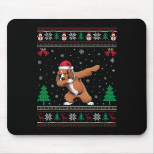 Tapis De Souris Dabbing Er Spaniel Chien Santa Hat Garçons Christ 