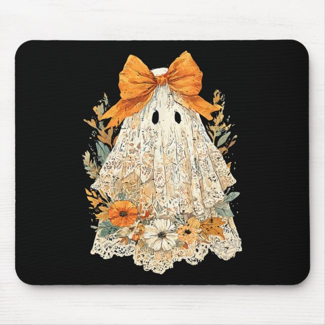 Tapis De Souris Dabbing Halloween garçons Skeleton Zombie effrayan (Devant)