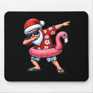 Tapis De Souris Dabbing Père Noël Noël En Juillet Hawaii Noël Dab