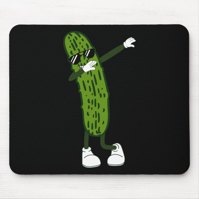 Tapis De Souris Dabbing Picker Danser Salades De Concombre Et Reli (Devant)