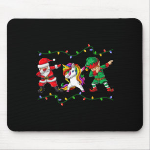 Tapis De Souris Dabbing Santa Elfe Licorne Noël Enfants Garçons Ho