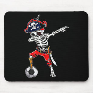 Tapis De Souris Dabbing Skeleton Pirate Et Soccer Ll Halloween Co