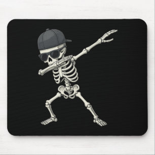 Tapis De Souris Dabbing Skeleton Pirate Halloween Jolly roger pour