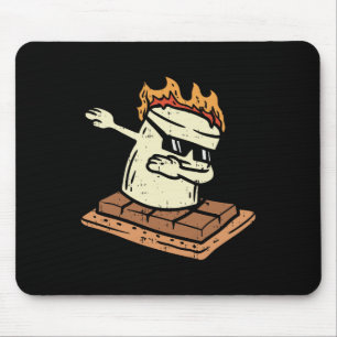 Tapis De Souris Dabbing Smore Guimauve Mignon Dab Danse Camping C