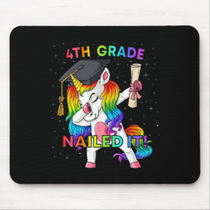 Tapis De Souris Dabbing Unicorn 5e grade Nail It Graduation Gir