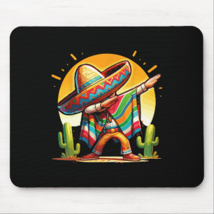 Tapis De Souris Dabing mexicain Poncho Sombrero Dab Dance Cinco De