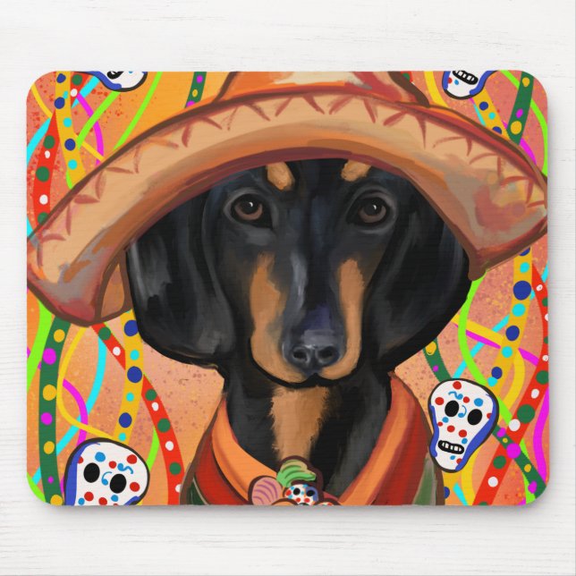 TAPIS DE SOURIS DACHSHUND     (Devant)
