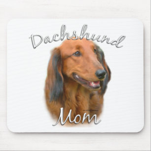 Tapis De Souris Dachshund (à poil long) Maman 2
