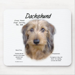 Tapis De Souris Dachshund (cheveux filaires)