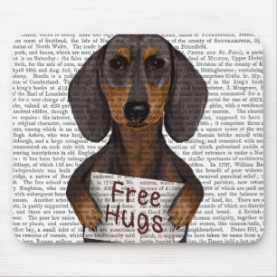 Tapis De Souris Dachshund Free Hugs