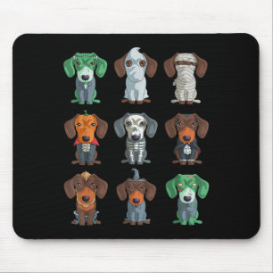 Tapis De Souris Dachshund Halloween