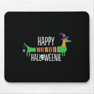Tapis De Souris Dachshund Happy Halloweenie mignonne chien Hallowe