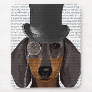 Tapis De Souris Dachshund, Hound et Casquette