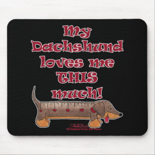 Tapis De Souris Dachshund Love Meter