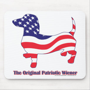 Tapis De Souris Dachshund patriotique - Doxie