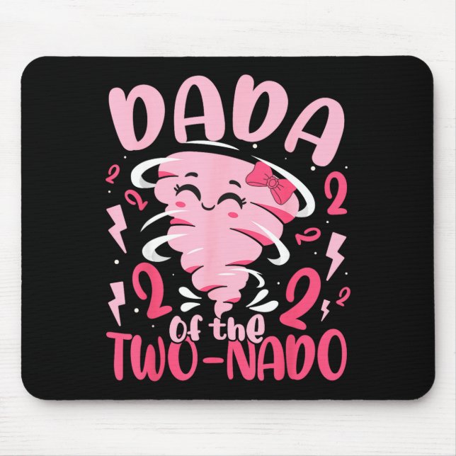Tapis De Souris Dada de l'anniversaire de 2 ans sur le thème de la (Devant)