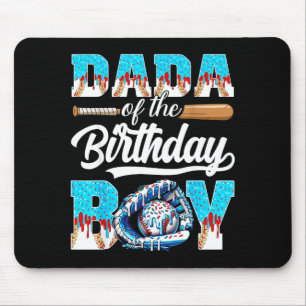 Tapis De Souris Dada de l'anniversaire garçon baseball glace goutt