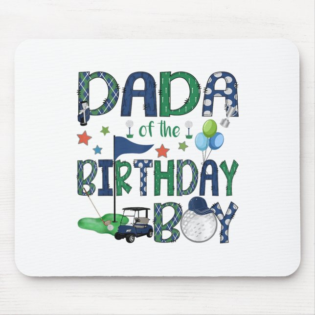 Tapis De Souris Dada De L'Anniversaire Garçon Trou Dans Un Amoureu (Devant)