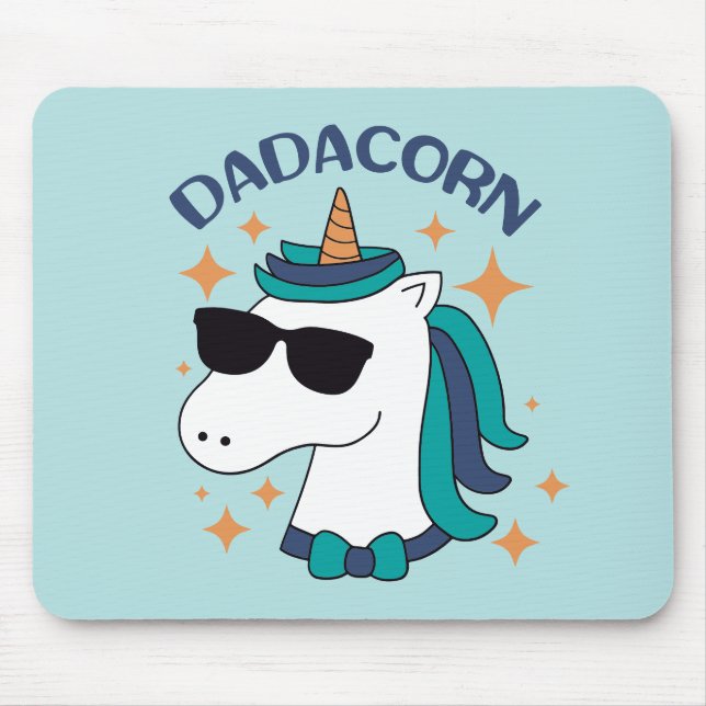 Tapis De Souris Dadacorn Avec Lunettes De Soleil (Devant)