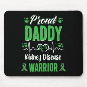 Tapis De Souris Daddy Maladie du rein Guerrier de sensibilisation