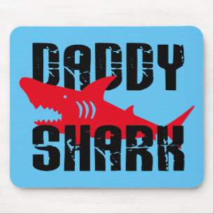 Tapis De Souris Daddy Shark Worn Graphic