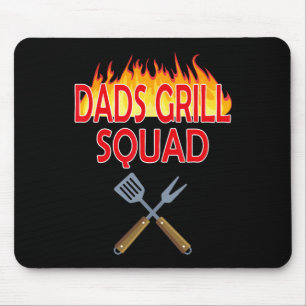 Tapis De Souris Dads Grill Squad Funny Bbq Fête des pères