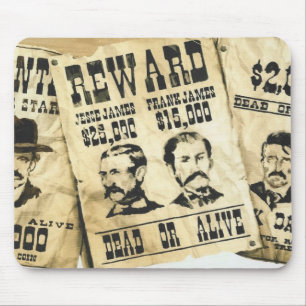 TAPIS DE SOURIS D'AFFICHES RECHERCHÉES