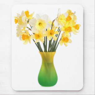 Tapis De Souris Daffodiques dans un Vase Mousepad