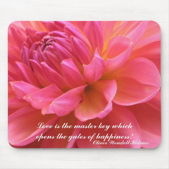 Tapis De Souris Dahlia de floraison Mousepad (Devant)