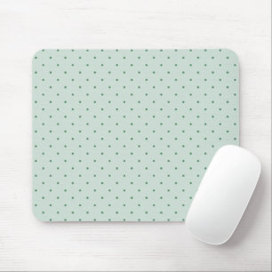 Tapis De Souris Dainty Green Pois Motif sur Lighter Green
