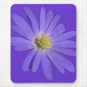 Tapis De Souris Daisies Mousepad Blue Flowers Décor d'ordinateur