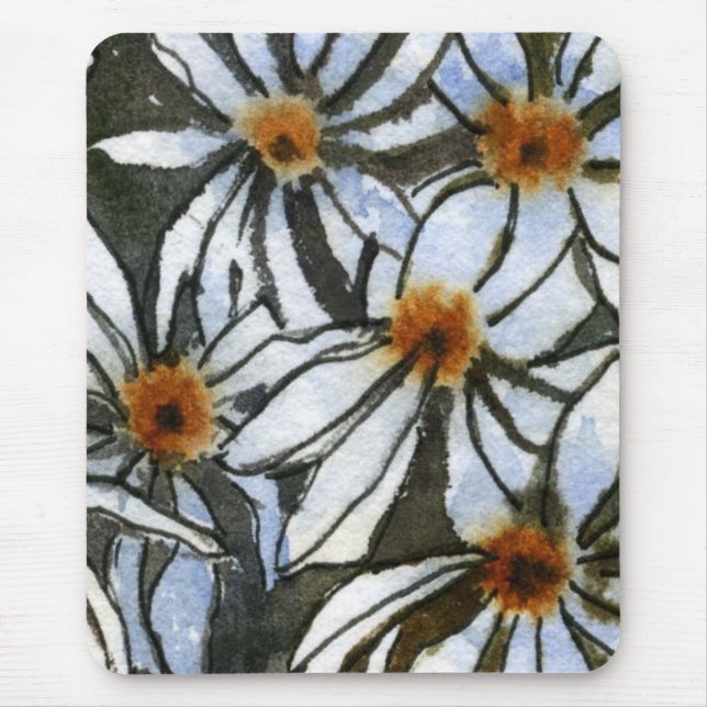 Tapis De Souris "Daisy #2" Mousepad floral (Devant)