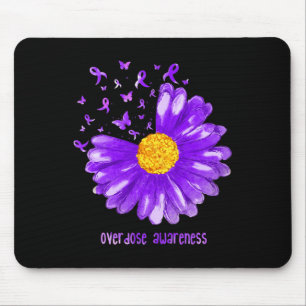 Tapis De Souris Daisy Butterfly Purple Ribbon