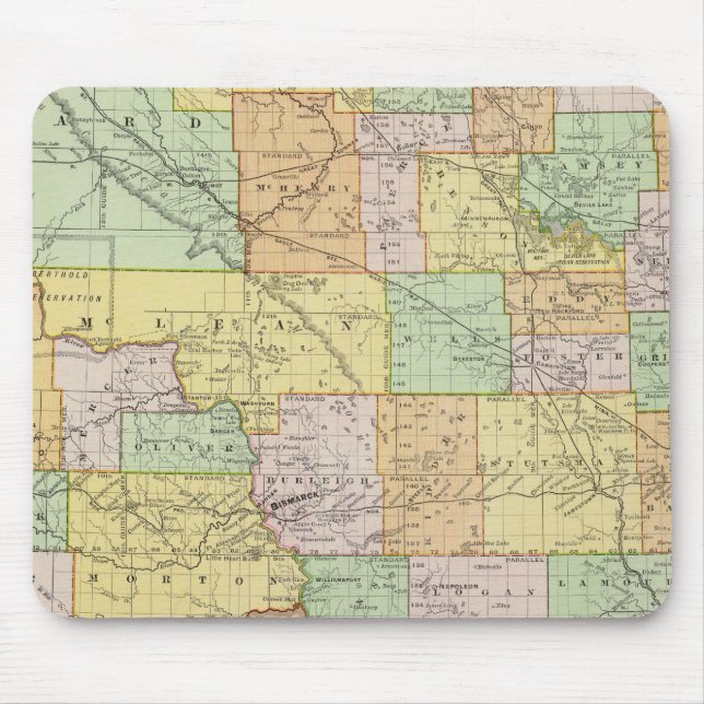 Tapis De Souris Dakota du Nord (Devant)