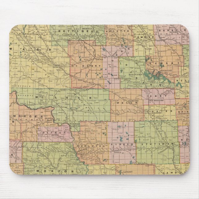 Tapis De Souris Dakota du Nord (Devant)