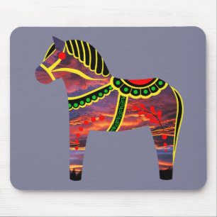 Tapis De Souris Dala folk cheval png- changer la couleur/l'image d