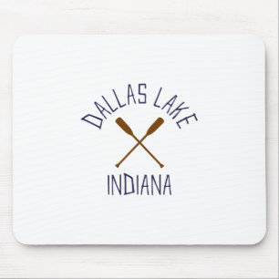 Tapis De Souris Dallas Lake Indiana Plein air Vintage
