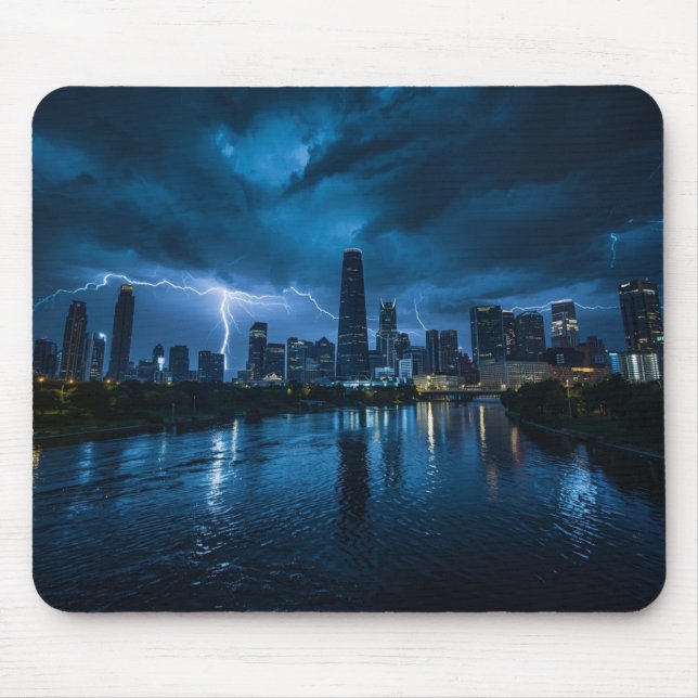 Tapis de souris Dallas Lightning - Bureau urbain T (Devant)