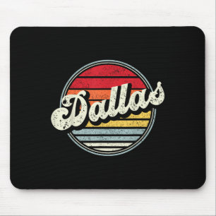 Tapis De Souris Dallas Texas Tx Accueil Cool d'état les années 70