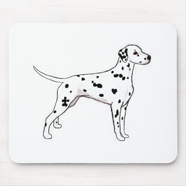 Tapis De Souris Dalmatien à pointes noires (Devant)