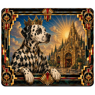 Tapis De Souris Dalmatien, chien Art déco