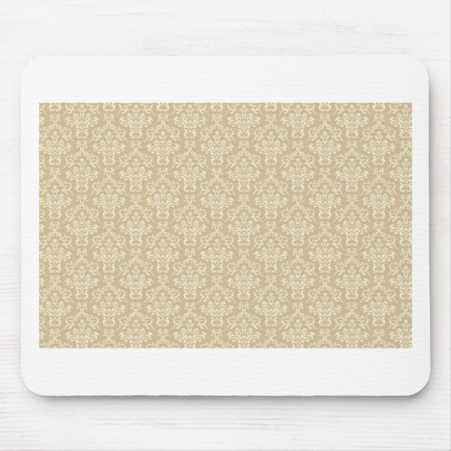 Tapis De Souris Damas couleur crème (Devant)