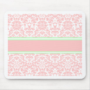 Tapis De Souris Damas rose
